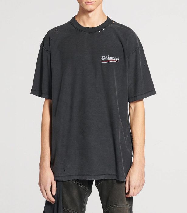 Balenciaga cotton Inside-out T-shirt