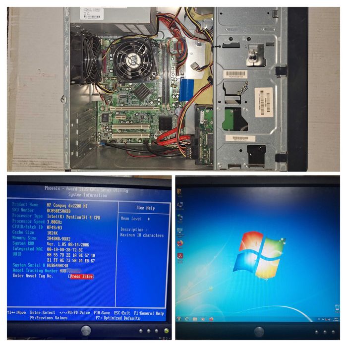 Лаптоп Dell, монитори LG, Dell и 2 бр. компютри HP