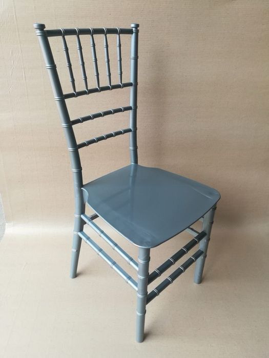 Scaune pentru Eveniment Chiavari Gri cu perna inclusa, Noi