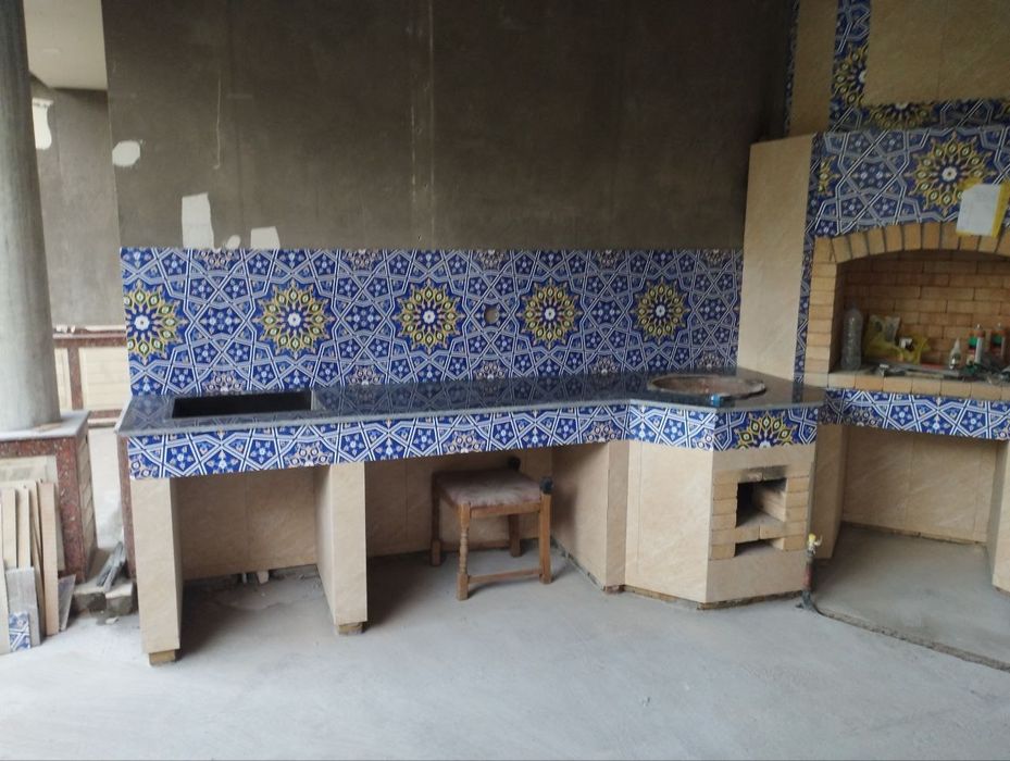 Летние кухни,камины,водопады