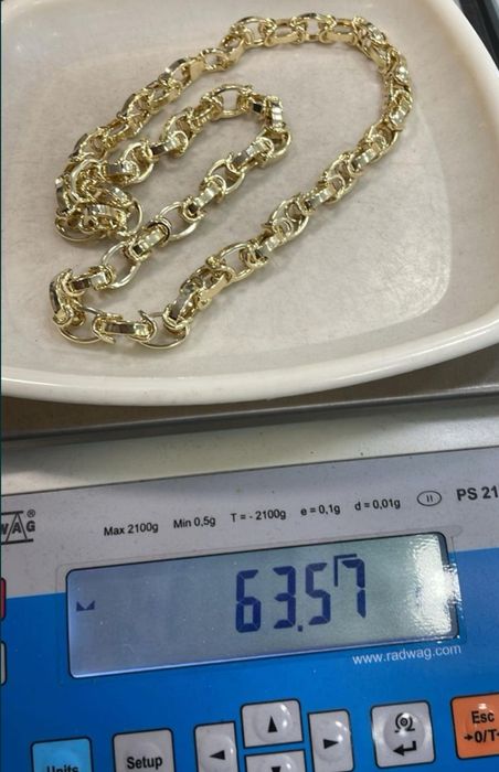 Нов златен ланец 14 карата .
