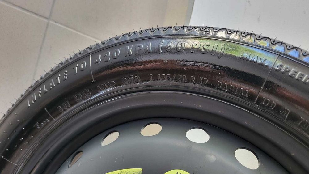 Roata rezerva slim Mercedes-Benz E-class facelift (2013-2016) w212,w207, 155/70R17,4.00BX17H2