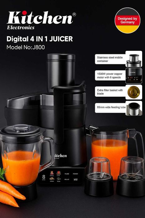 Электрическая соковыжималка, кухонный комбайн, Kitchen j800 4в1 sv1