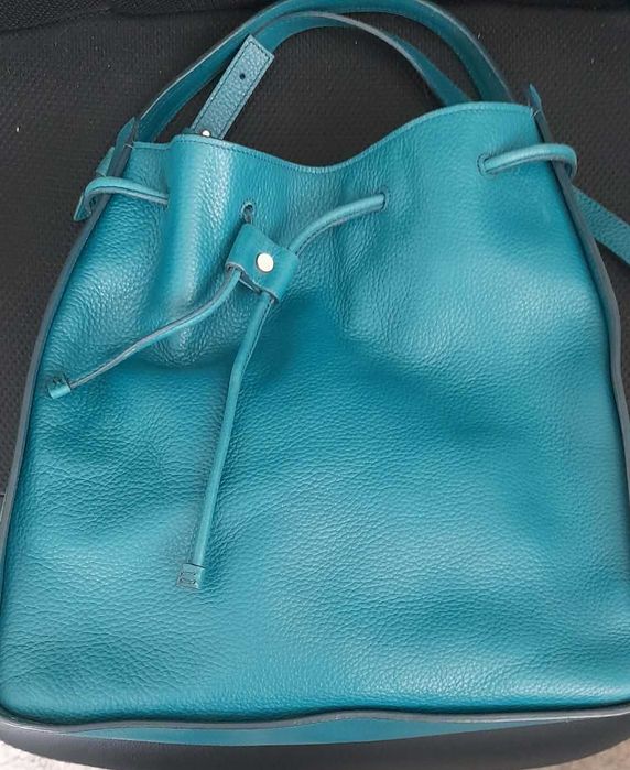 Зелена чанта Massimo Dutti