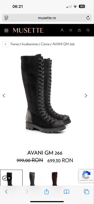 Cizme musette nr. 34