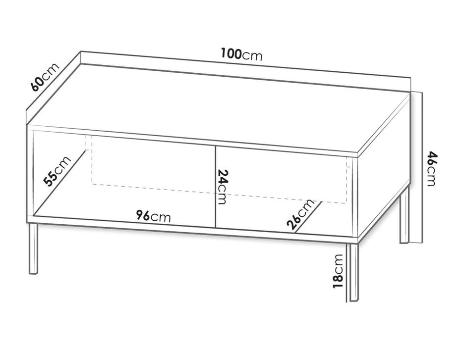 Măsuță de cafea cașmir