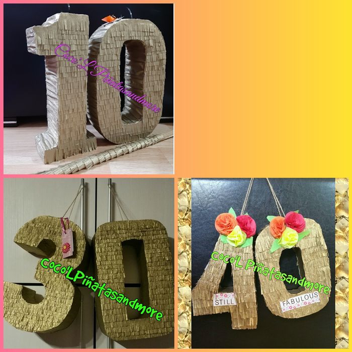 Piñata Cifre/Litere Decorative