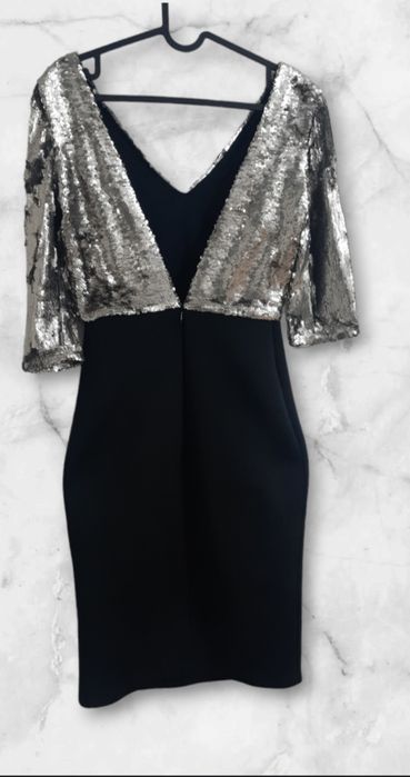 Rochie neagra cu paiete Designer 50 lei transport gratuit