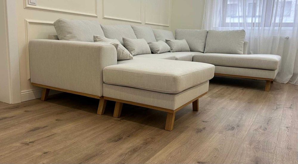 Colțar gri –  nou – 4.900 lei- forma de U