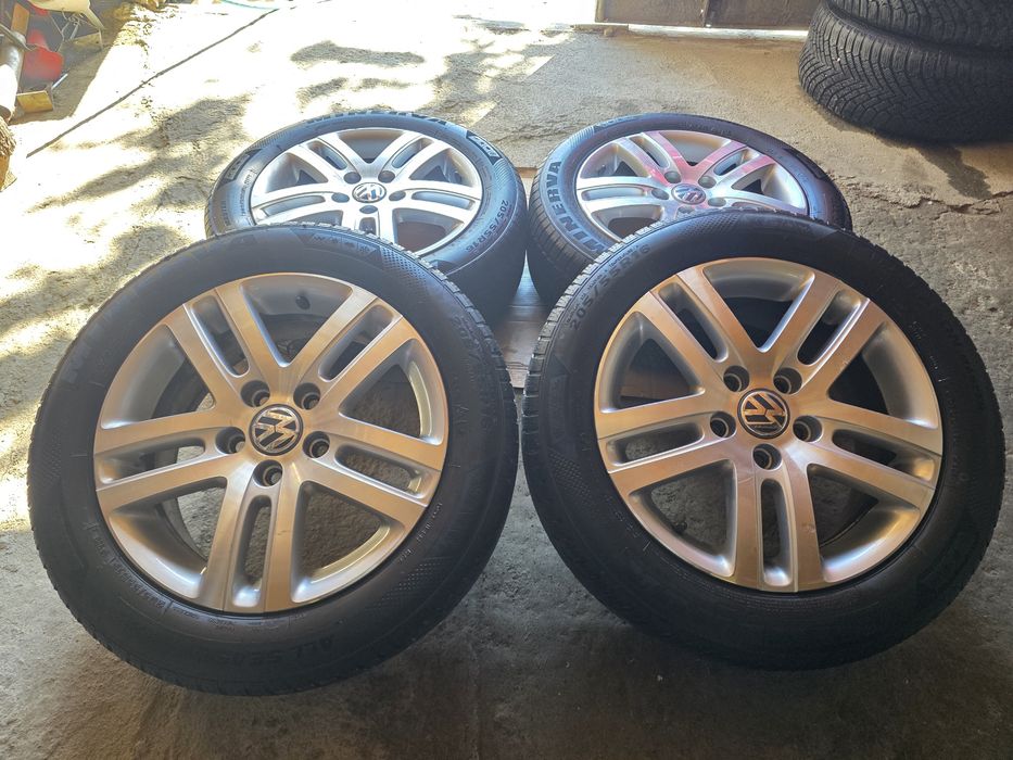 Джанти с гуми 5x112/16 цола VW Golf, Passat, Touran, Caddy