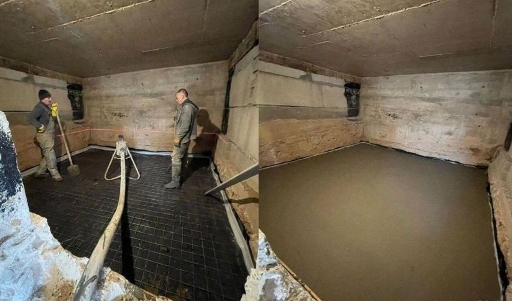 Пол сухой стяшка сухо пол