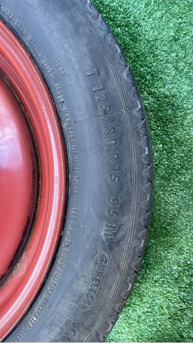 Roata rezerva slim îngustă originala Citroen Peugeot 125/80/15 4X108