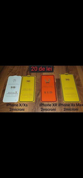 Folie sticla tempered glass fullcover 9D iPhone 6 6s 7 8 6/7/8 Plus SE