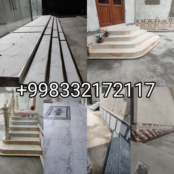 Kafel ,granit, miramir, burchatka terish xizmati