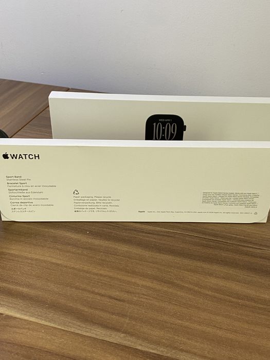 Apple Watch Seria 12 46 mm, GPS, Black, Sigilat, Cod produs: PMQV