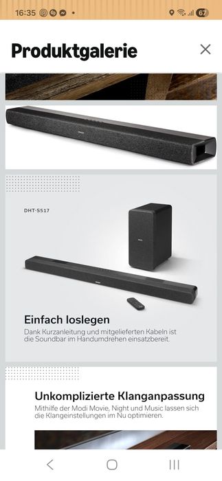 Саундбар DENON DHT-S517