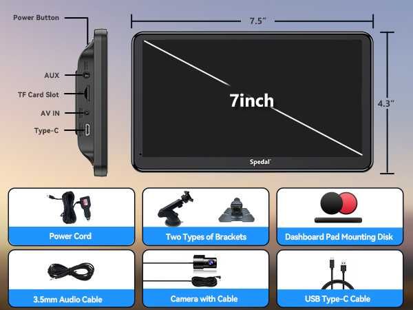 Navigatie Auto Spedal CL797 Carplay Android Auto Wifi