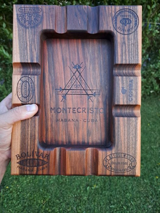 Дървен пепелник за пури