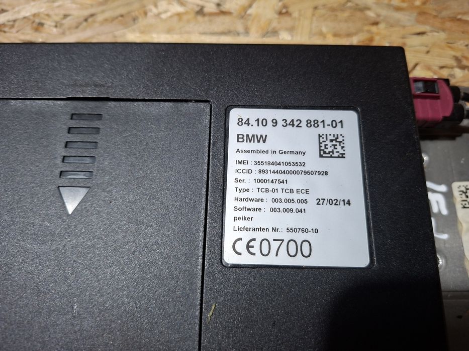 Modul Telematic Combox TCB ECE BMW F10 F20 F30 F15 - Cod 9342881