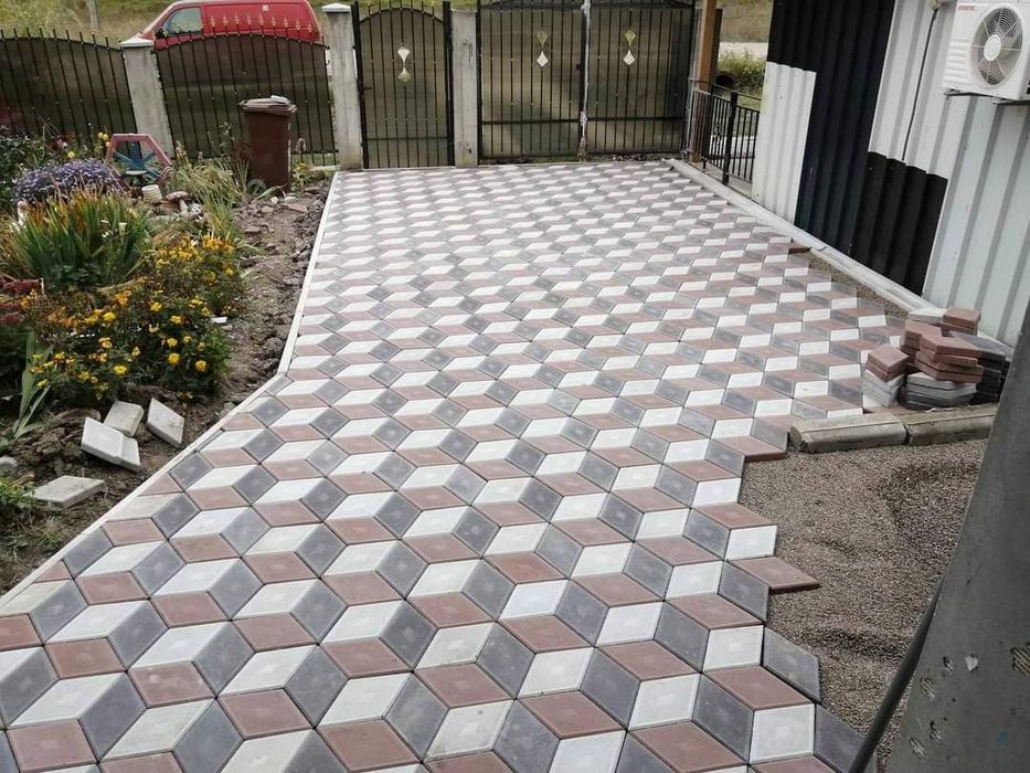 Fabrica Pavaje Model Cod 042 Montaj Pavele Dale Borduri Rigole