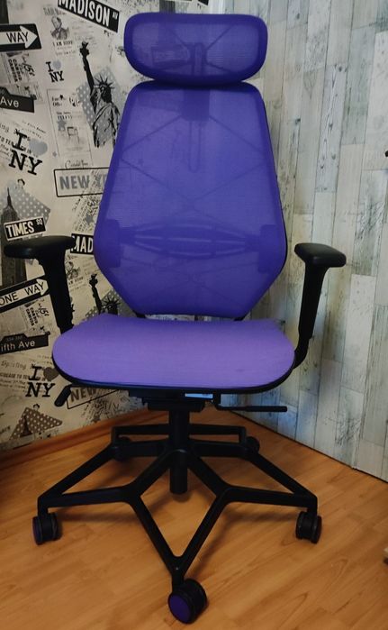Scaun de gaming, Profesional, violet/Negru