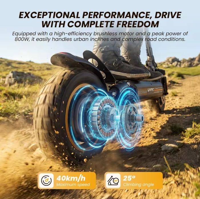 Trotineta electrica Iscooter W9Air, 800W,  48V10Ah, autonomie 30-40km, 22,5 kg