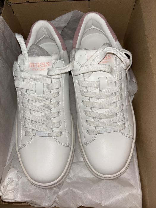 Guess Сникърси Elbina FLJELB LEA12 Бял
