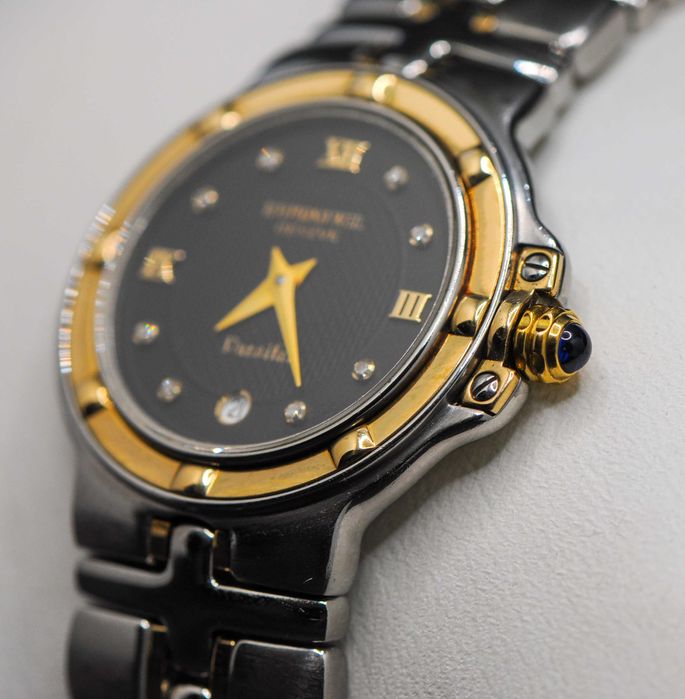 Швейцарски дамски часовник с диаманти, 18K - Raymond Weil Parsifal