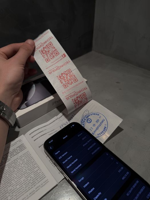 КАТО НОВ Iphone 16 Pro 512 GB White