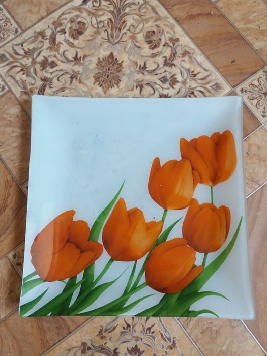 Тарелка посуда  Богемское стекло вазы по 4000