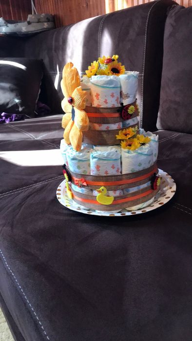 Торта от памперси за новородено или друг повод