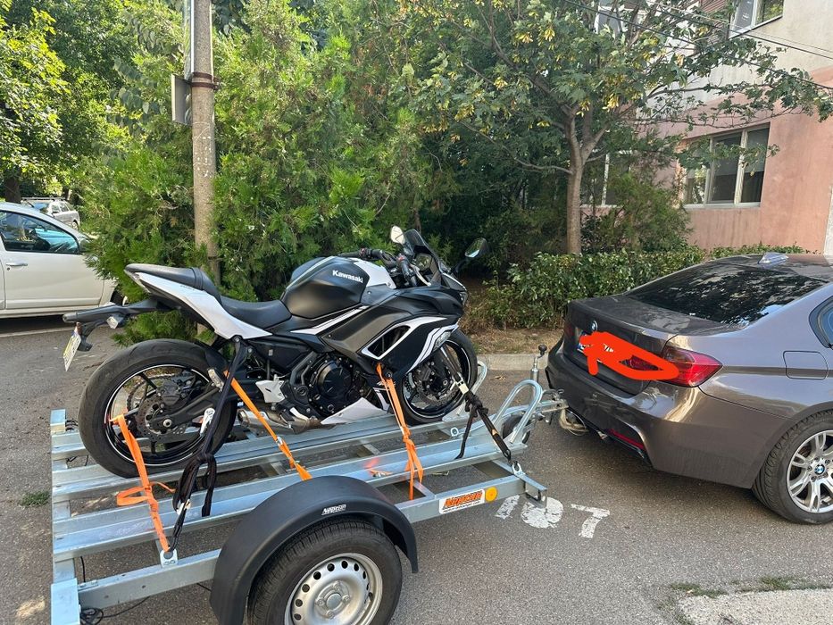 Remorca Inchiriez transport Moto Diverse platforma 3 locuri 1,5 m l ...