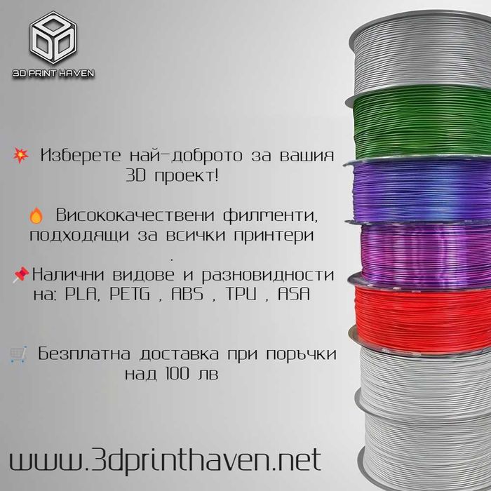 3D Филаменти, Резервни части и Аксесоари за Принтери