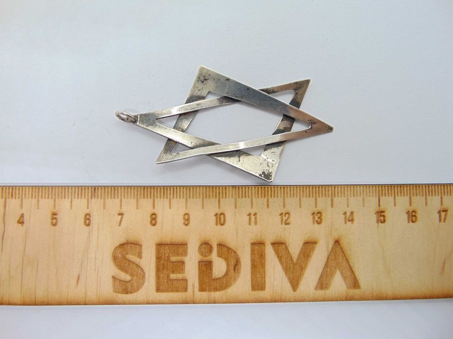 Pandantiv Steaua lui David din argint