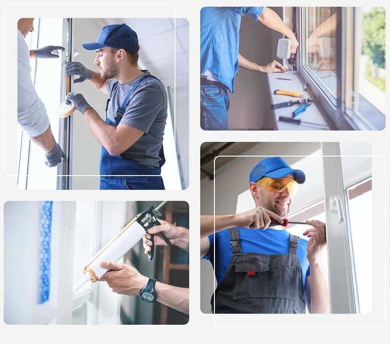 Ремонт окон и дверей Акфа, ПВХ и Алюминь, Ролставни и сенсорные двери