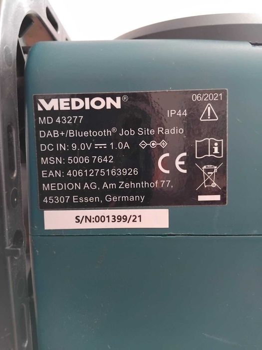 Строително радио MEDION MD43277