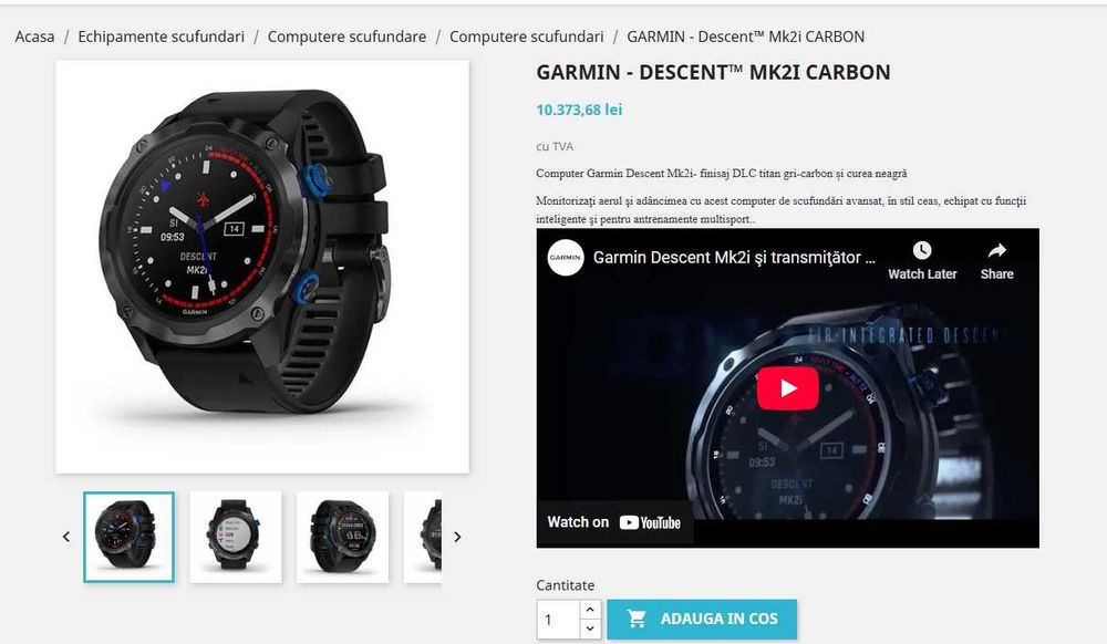 Garmin Descent Mk2i - Ceas multisport dedicat scufundări