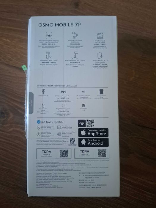 DJI Osmo Mobile 7P – gimbal telefon, complet, cutie originală