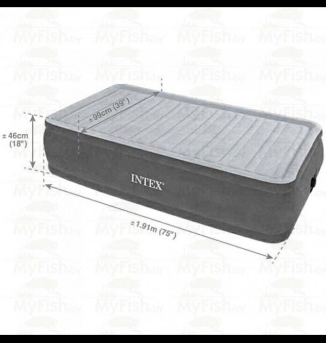 Размер 99 х 191 х 46 Comfort-Plush - это высокая надувная кровать для