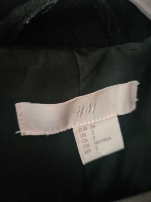 Дамско късо черно палто H&M