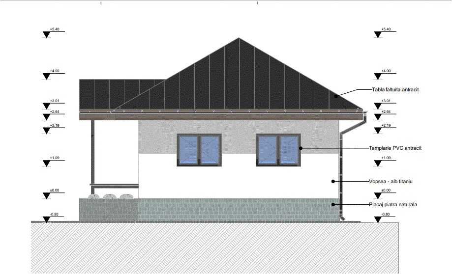 Kit casa lemn 62 mp