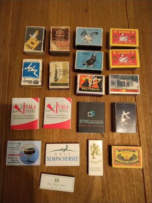 Продавам малка колекция от кибрити за колекция