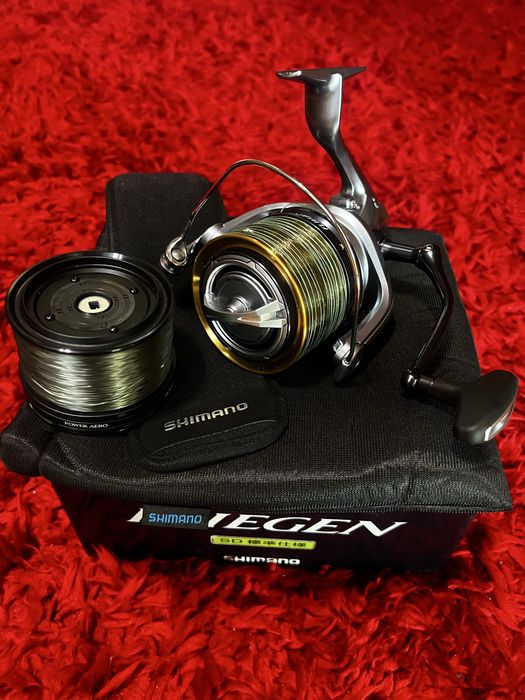 Vând Shimano Fliegen 35 SD – Stare Impecabilă (Ca Nouă) + Tambur Rezervă Power Aero 14000 + Garanție