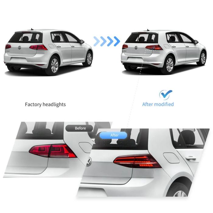 Комплект LED стопове с динамични мигачи за ГОЛФ 7 Golf 2014- 2021