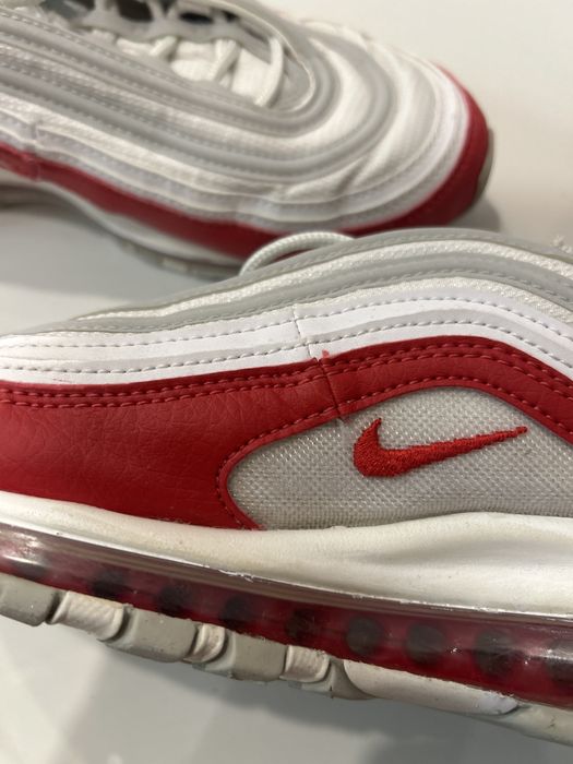 Nike Air Max 97 – бяло/червен цвят.