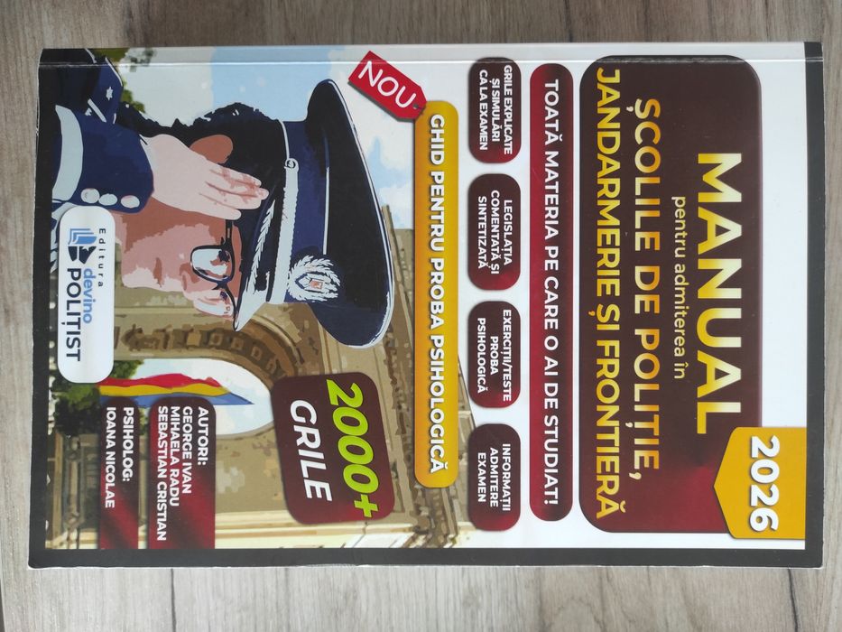 Manual  Devino politist 2026