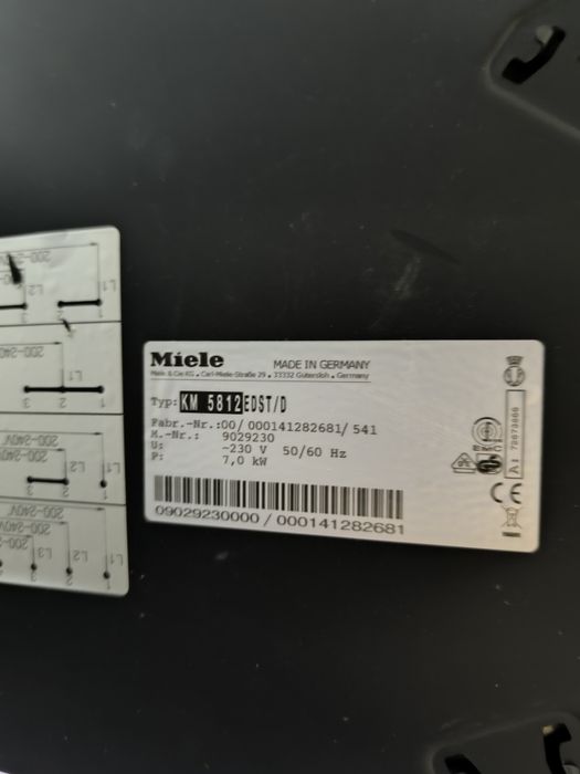 Керамичен плот Miele KM 5812 EDST