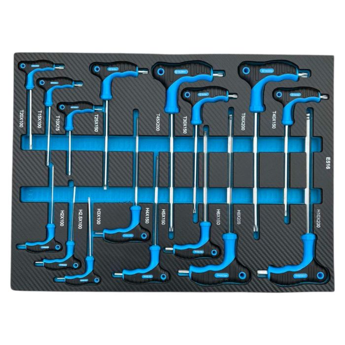 Шкаф/количка с инструменти 251 части 7 чекмеджета STAHLMAYER BLUE LİNE