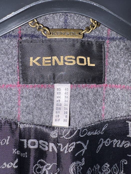 Дамско пълто Kensol вълна и кашмир.