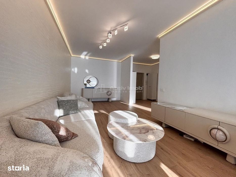 Apartament 3 camere bloc nou - 68 mp  util + balcon 10 mp - Mobilat si